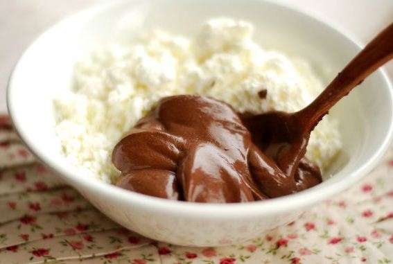 Рецепт шоколадной пасты с творогом
