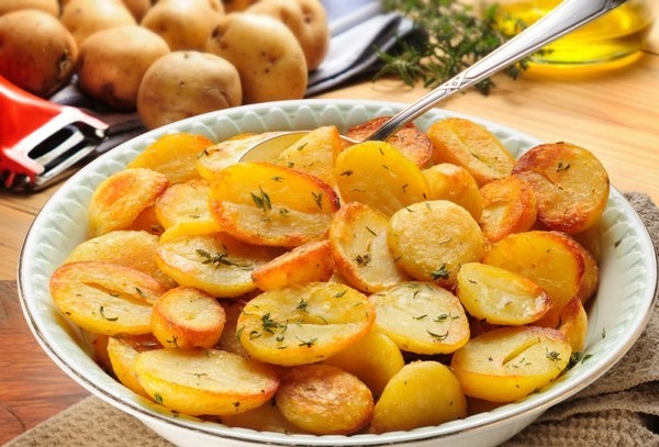 Картошка жаренная на сале