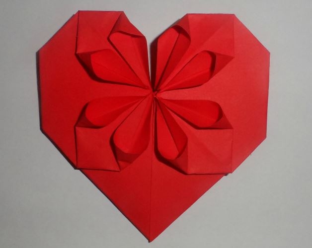 Сердце оригами 