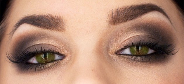 Макияж для брюнеток с зелеными глазами