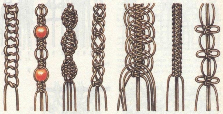 Макраме браслеты: техника плетения