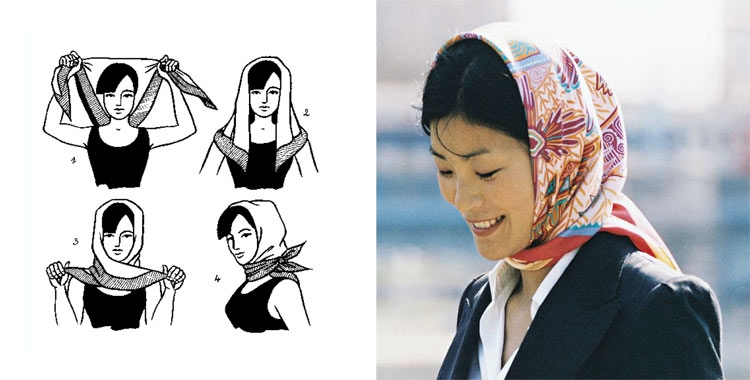 Как завязывать платок на голове