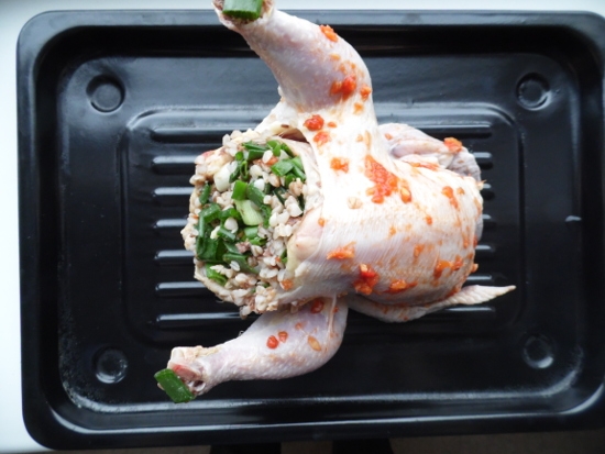 рецепт с фото приготовления курицы, фаршированной гречкой