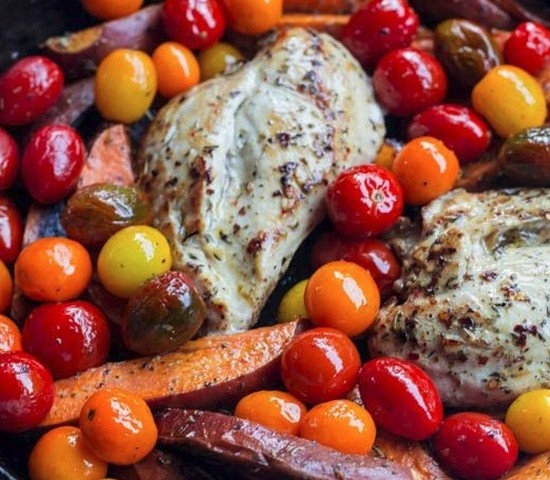 Рецепт курицы в банке с овощами