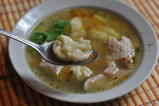 Клецки из манки для супа