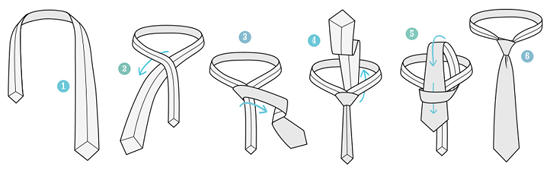 Как сделать «Восточный узел» на узком галстуке?