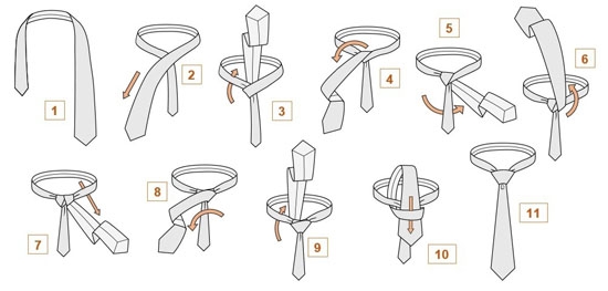 Как завязывать узкий галстук узлом «Виндзор»?