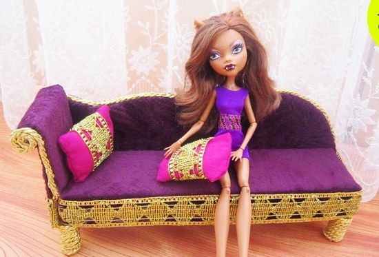 Как сделать диван для кукол Монстер Хай?