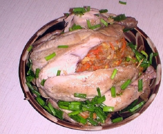 Рецепт запекания курицы в пакете в духовке с рисом и овощами
