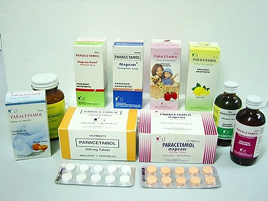Парацетамол принимается в таблетках