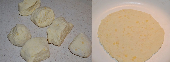Тесто для сырных лепешек
