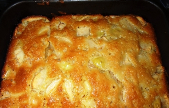 Быстрый пирог на кефире с яблоками: приготовление в духовке