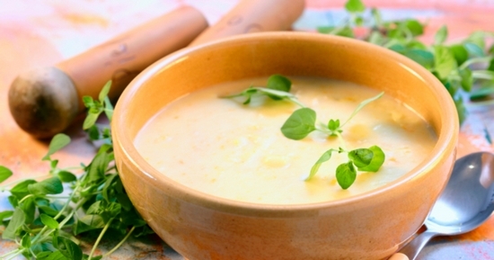 Простой суп-пюре из картофеля