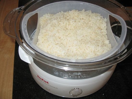 рис на гарнир в пароварке