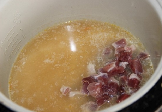 Суп гороховый со свининой. Приготовление