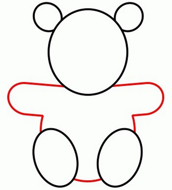 Как карандашом нарисовать медвеженка