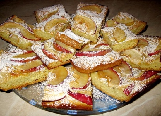 Песочное тесто для пирога с яблоками. 