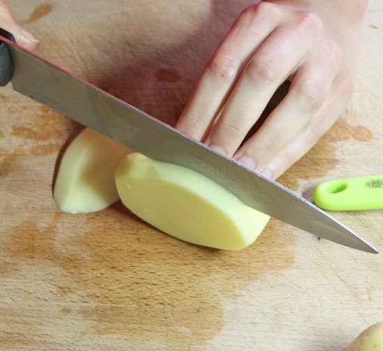 как резать картошку соломкой для жарки