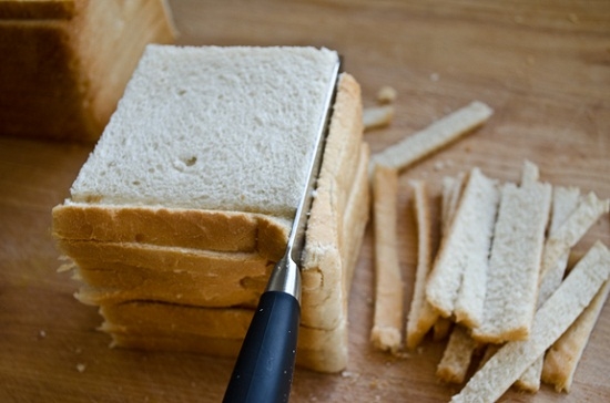 Нарезка хлеба для кириешек