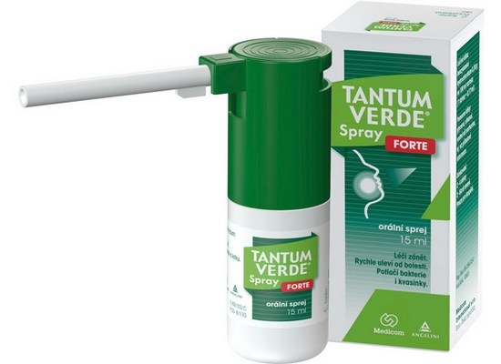 "Тантум Верде" спрей 0,3% или 0,15% бензидамина