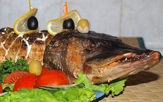 рыба фаршированная в духовке: рецепт с фото