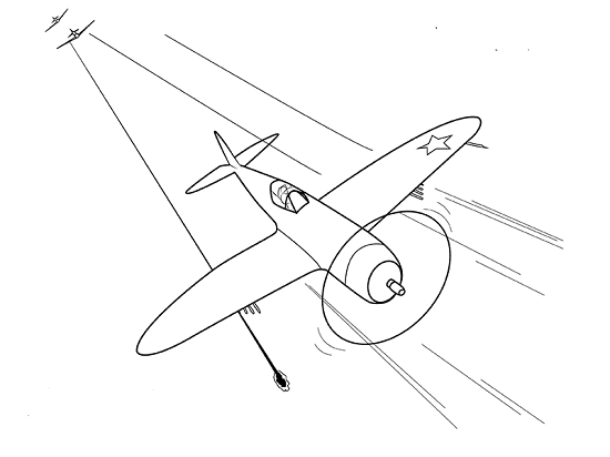 как нарисовать военный самолет карандашом поэтапно