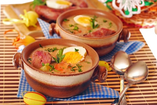 гороховый суп с копченой колбасой