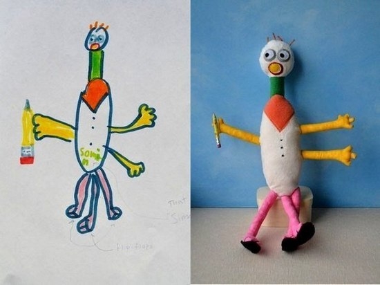 Игрушки по детским рисункам как бизнес