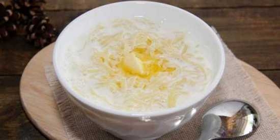 рецепт молочного супа с яйцом 