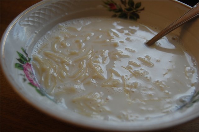 Молочный суп фото