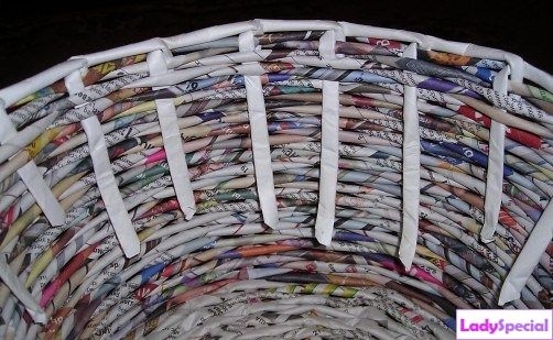 Плетение корзины из газет своими руками