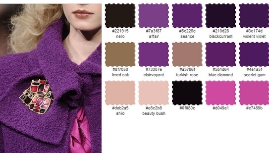 С каким цветом сочетается фиолетовый в одежде?