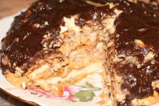 Рецепт самого простого торта с сухофруктами и орехами