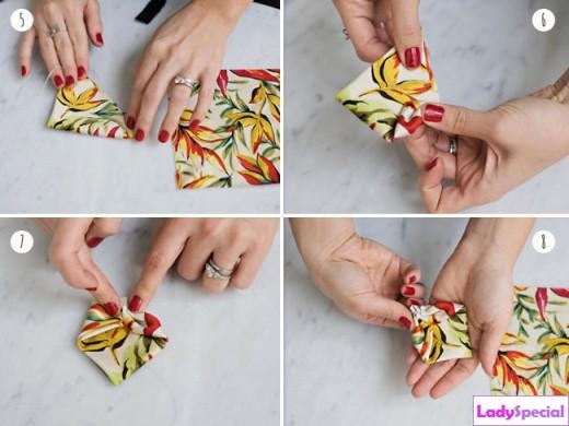 Как сшить галстук бабочку: второй этап