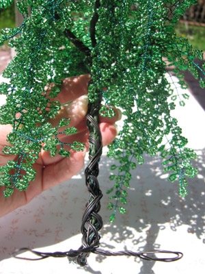 Деревья из бисера своими руками: плакучая ива