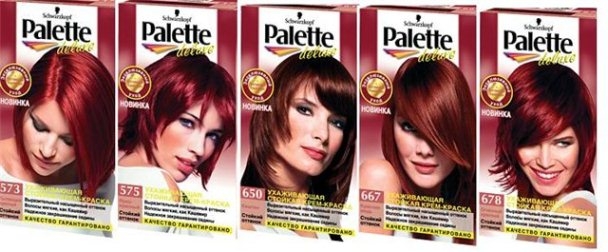 Краска для волос Палет (Palette): палитра цветов