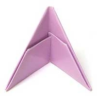 Как сложить треугольный модуль из бумаги?