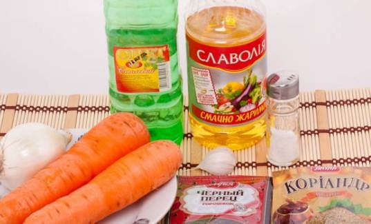 Корейская морковь с кориандром