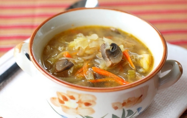 Грибной суп с щавелем: рецепт с фото