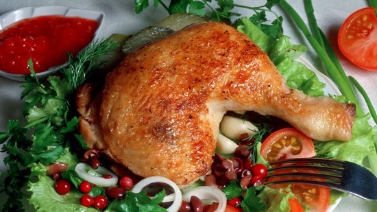 Блюда из птицы калорийность