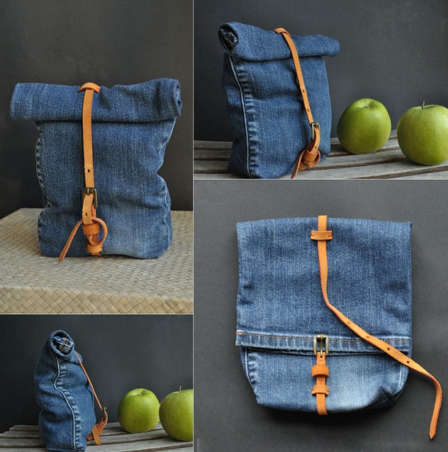 Как сделать сумку для ноутбука из джинсов?
