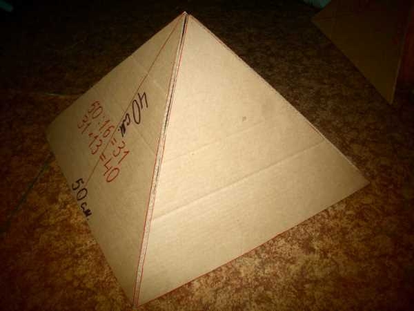 Пирамида из бумаги своими руками