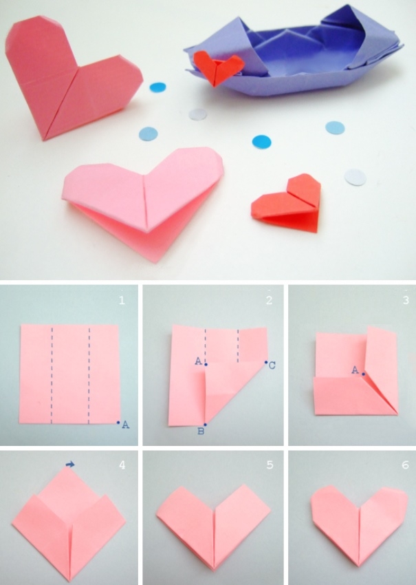 Сердце оригами  