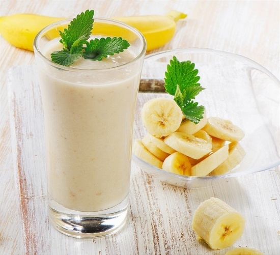 Рецепт от кашля №2: молочный коктейль с бананом