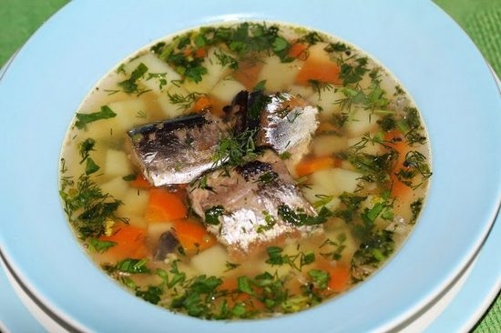 Рецепт приготовления супа из сайры «Классический»
