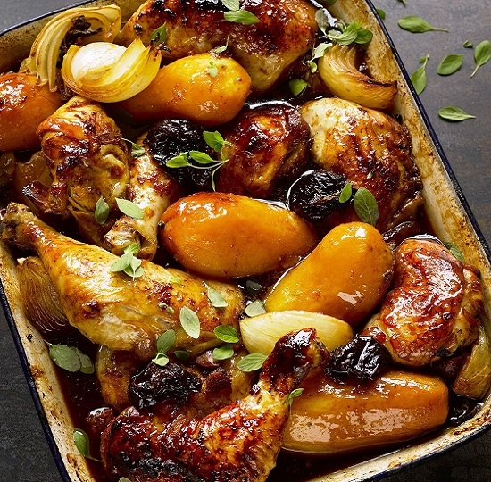 Курица с картофелем в духовке «Праздничная»