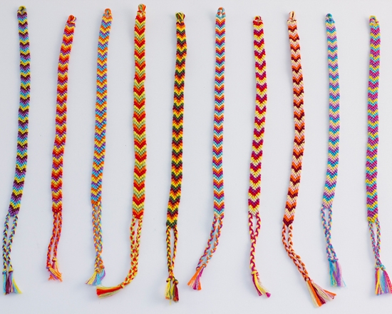 Основные техники плетения фенечек
