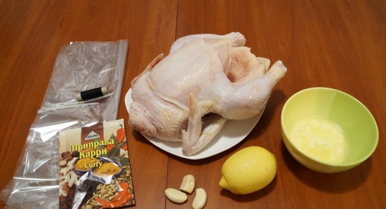 Рецепт приготовления курицы в пакете для запекания в духовке
