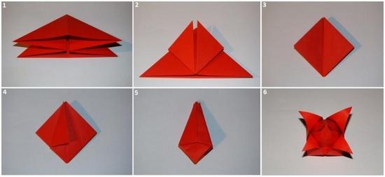 Как сделать тюльпан из бумаги оригами?