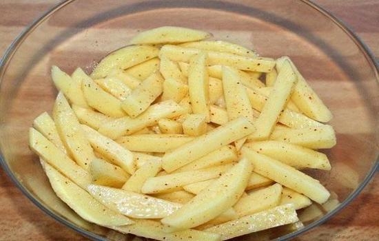 Картошка фри в духовке: картофель в масле